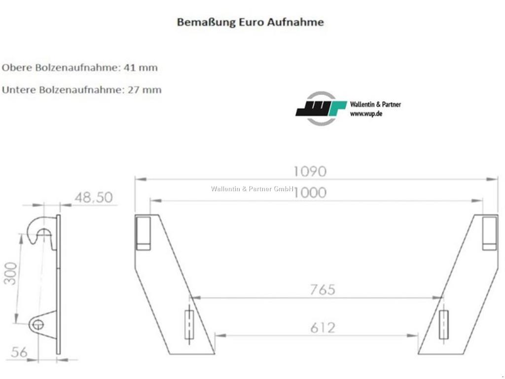 Second-hand DIVERS FRONTLADERSCHAUFEL GM 1,65 M EUROAUFNAHME AL - Other  maintenance material - 0