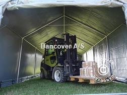 Divers Dancover Lagertelt PRO 4x8x2x3,1m, PVC, Grå - Telt