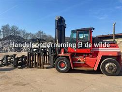 Kalmar Dcd 90-6xl heftruck + stenenklem + aanbouwdelen