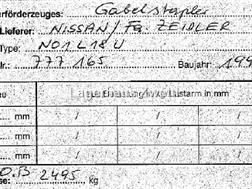 Nissan ELEKTRO STAPLER NISSAN 1.8TO DEFEKT