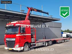 Daf XF 440 6X2 NL-Truck Transporter HMF 900-K2 Kran Wi