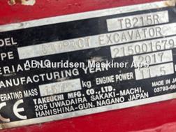 Takeuchi med hydraulisk skovl skifte