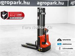 Heli 1,2 ton Li-ion electric pedestrian pallet stacker 