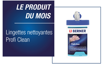 Lingettes nettoyantes Profi Clean - boîte de 15 Pc