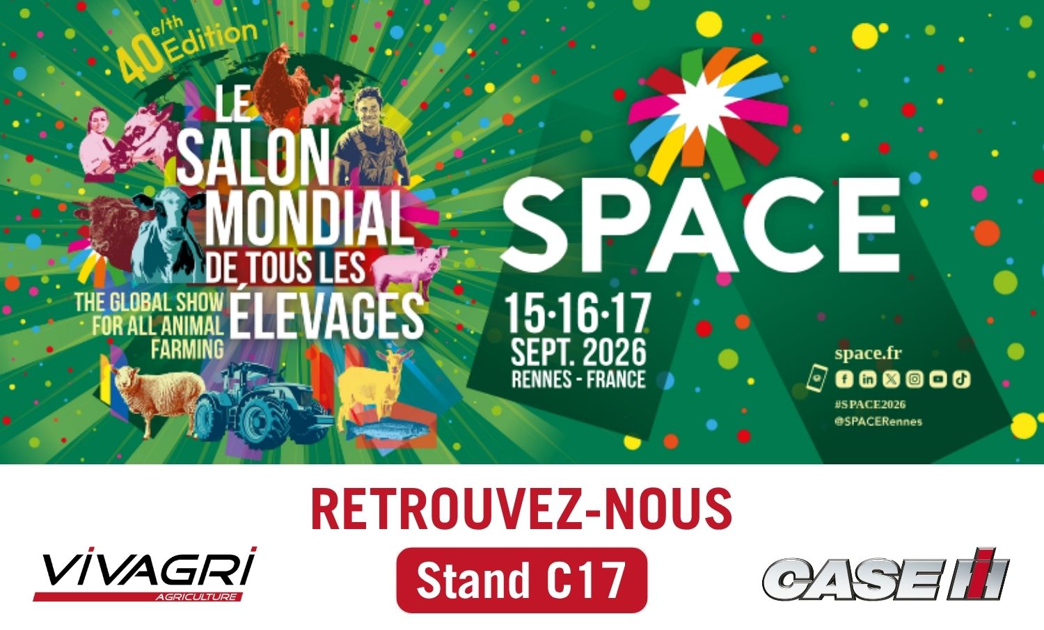 SPACE 2026 : retrouvez Vivagri sur le stand CASE IH